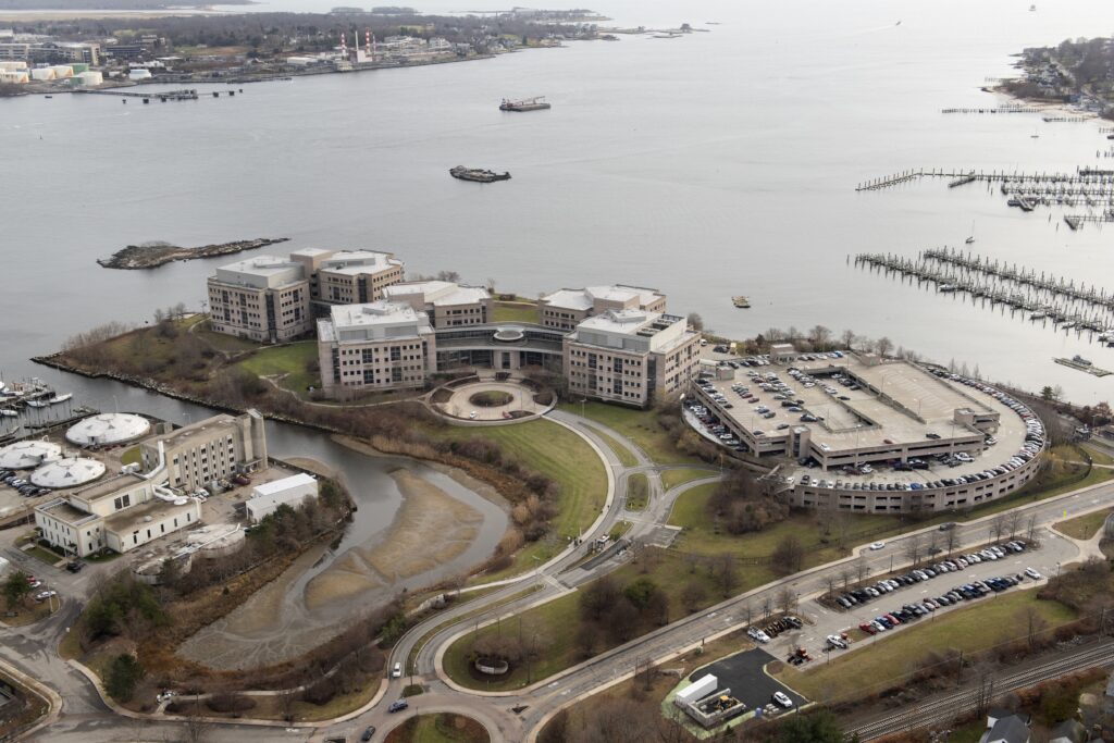 Electric Boat engineering building in New London Location